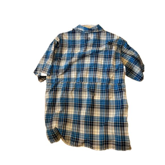 Magellan Fish Gear Short Sleeve Button Down Shirt Mens M - Picture 2 of 3